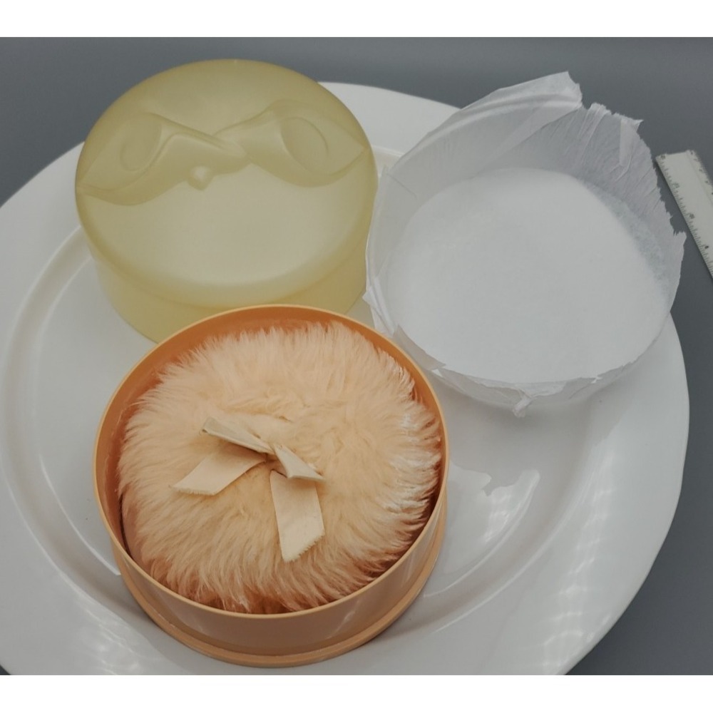 VTG 1975‎ CHLOE Lagerfeld Poudre Parfumee Dusting Powder Box & Puff Empty